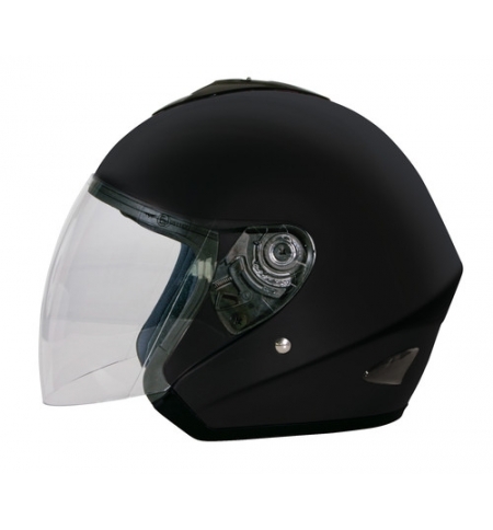 Kj-4, casco jet - nero opaco - xs