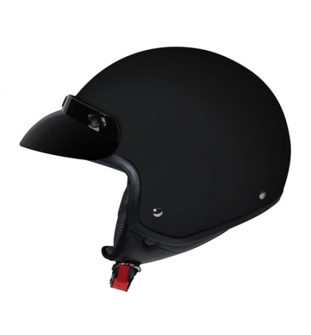 Hiro, casco jet - Nero opaco - S