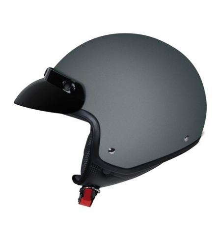 Hiro, casco jet - Canna fucile opaco - S