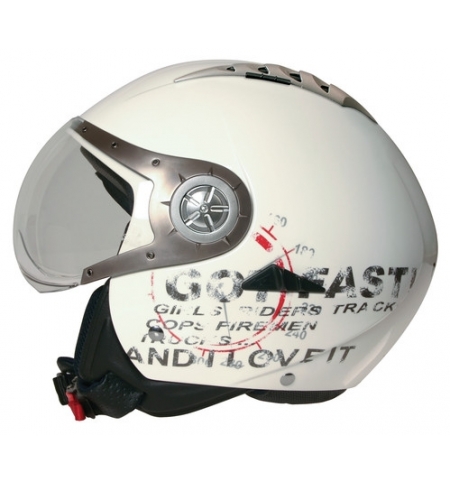Tomcat casco jet Koji - Bianco - XS