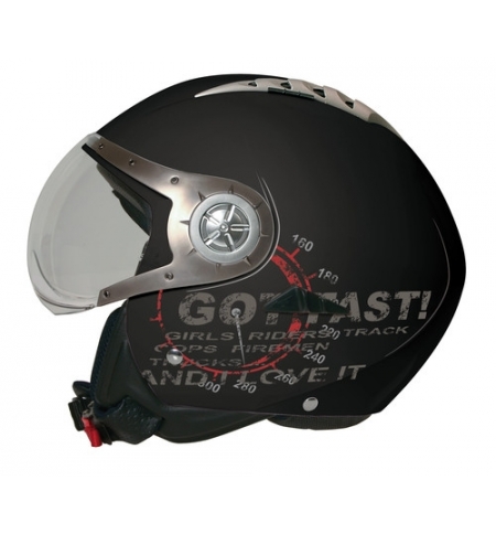 Tomcat casco jet Koji - Nero opaco - XS