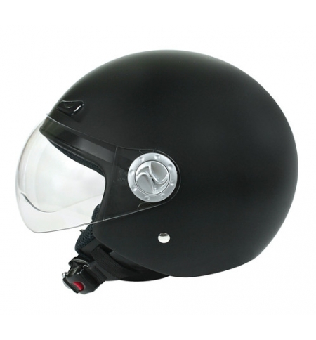 Helio, casco jet - Nero opaco - L