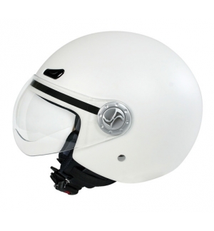 Helio, casco jet - Bianco opaco - S