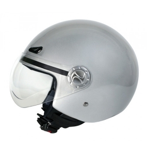 Helio, casco jet - Argento - XS