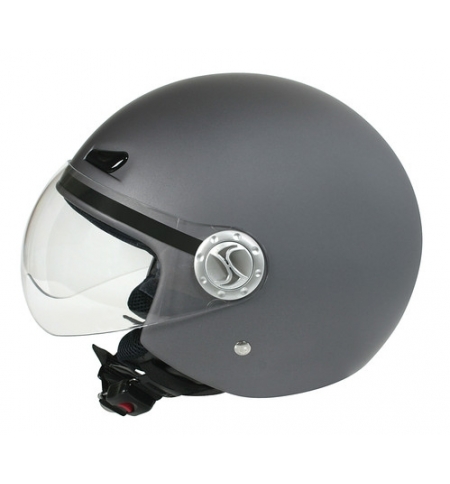 Helio, casco jet - Canna fucile opaco - S