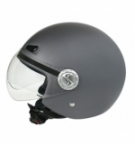 Helio, casco jet - Canna fucile opaco - L