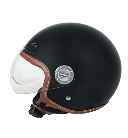 Helio-Plus, casco jet - Nero opaco - S