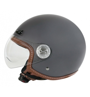 Helio-Plus, casco jet - Canna fucile opaco - S