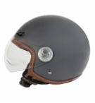 Helio-Plus, casco jet - Canna fucile opaco - L