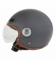 Helio-Plus, casco jet - Canna fucile opaco - L