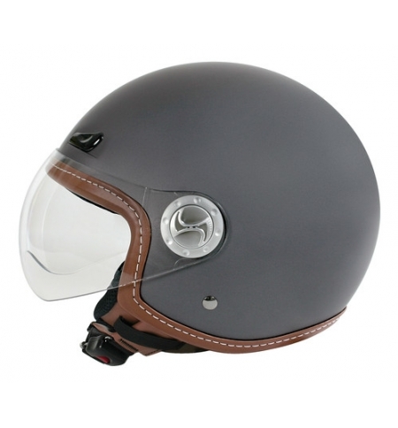 Helio-Plus, casco jet - Canna fucile opaco - XL