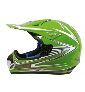 KJ-9, casco cross - Verde - M