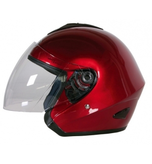 KJ-4, casco jet - Rosso - S