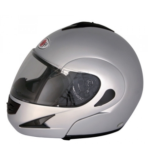 Kj-7, casco modulare - argento - s