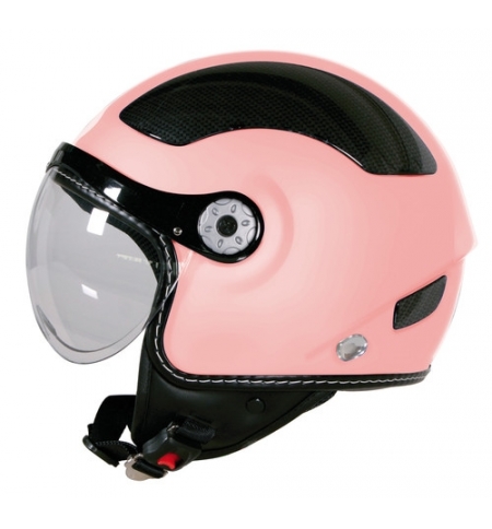 KJ-5, casco jet - Rosa - L