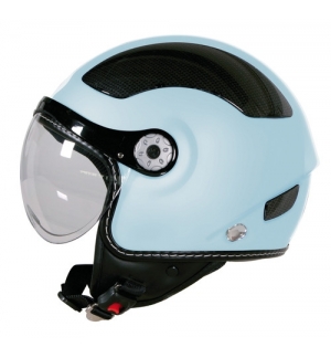 Kj-5, casco jet - azzurro - m