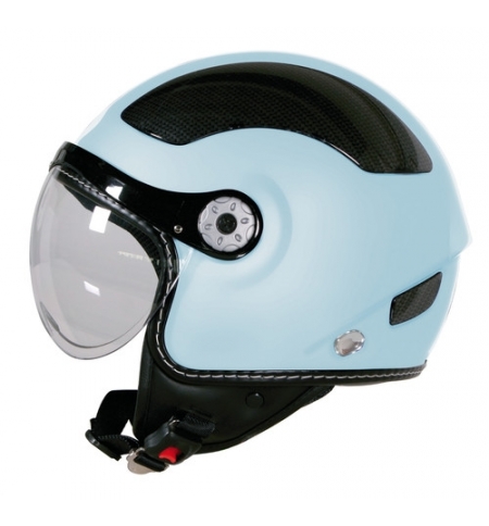 Kj-5, casco jet - azzurro - m