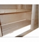 Poggiapiedi in legno per Sauna Finlandese 2 posti