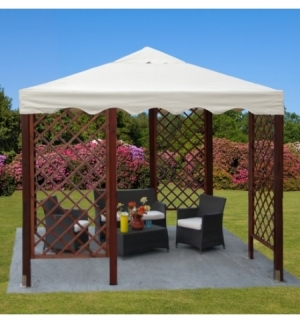 Gazebo 300x300 Con 4 Grigliati