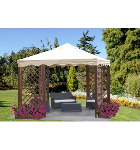 Gazebo 300x300 Grigliati E Fioriere