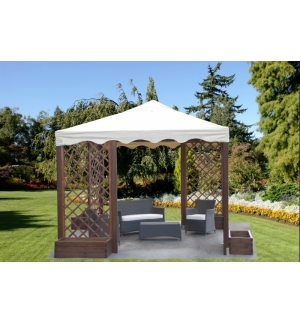 Gazebo 300x300 Grigliati E Fioriere