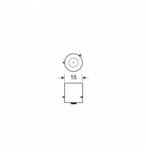 12V LEDriving - (PY21W) - 4W - BAU15s - 1 pz - Blister - Arancio