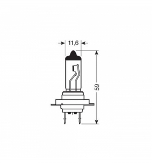 12V Cool Blue Hyper+ - (H7) - 55W - PX26d - 2 pz - Scatola Plast.