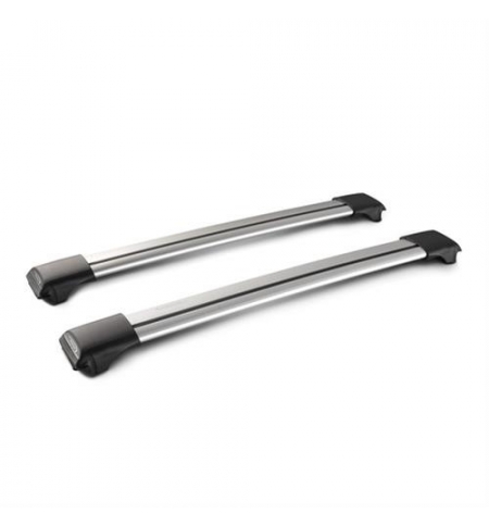 Rail coppia barre portatutto in alluminio - 73 cm