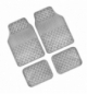 Chrome-Carbon, serie tappeti universali in pvc 4 pezzi