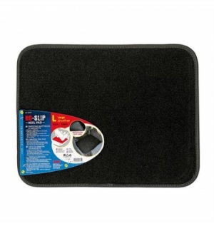 No-Slip, tappetino battitacco in moquette - L - Nero