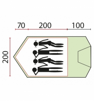 Bertoni Alaska 240 Tenda da Campeggio Canadese