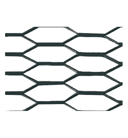 Racing grill 100x33 hexagon col. Nero Racing grill 100x33 hexagon col. Nero
