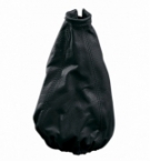Cuffia leva cambio pelle nera