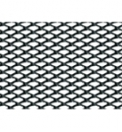 Racing grill 120x20 rombo piccolo col. Nero