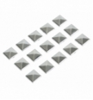 Set 15 borchie "decor-studs" 10x10mm