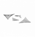 Emblema cromato "tristar"