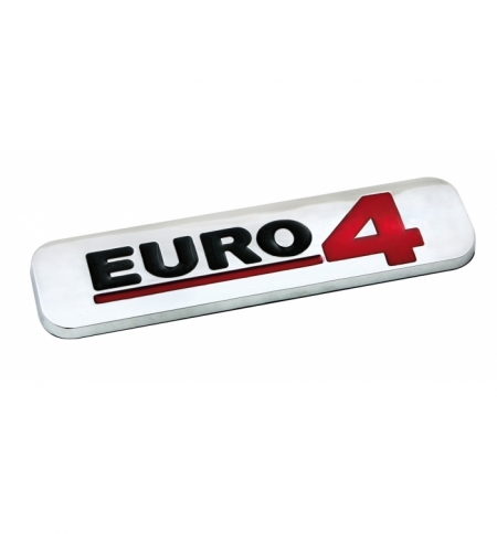 Emblema crom.aut/moto"euro4" 100x25mm