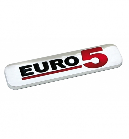 Emblema crom.aut/moto"euro5" 100x25mm
