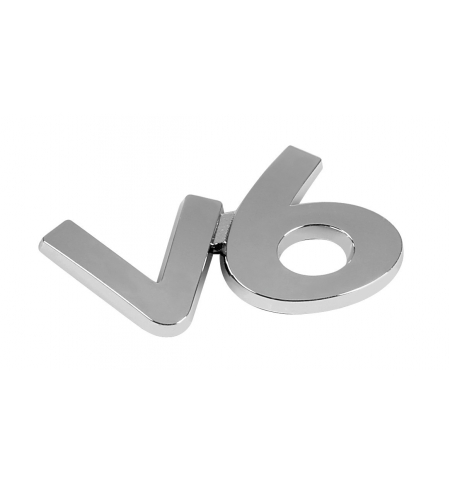 Emblema cromato "v6"