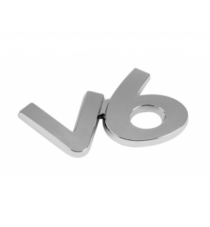 Emblema cromato "v6"