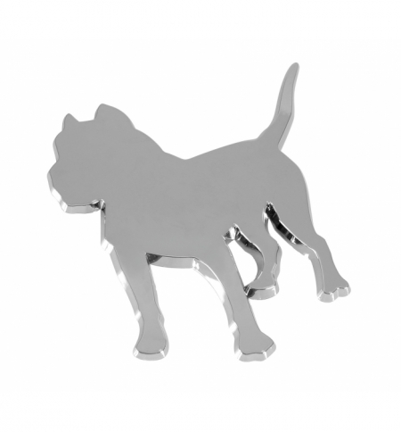 Emblema cromato "cane"