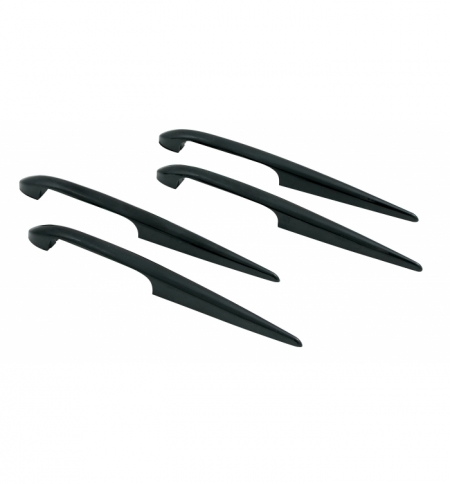 Set 4 pinne decorative corte nero