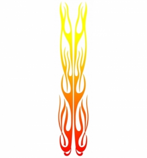 Car tattoo 8 620x120mm.giall