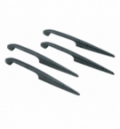 Set 4 pinne decorative corte carbon