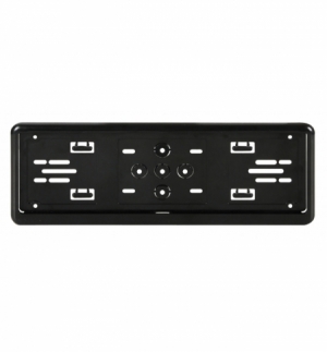 Portatarga anteriore in abs nero