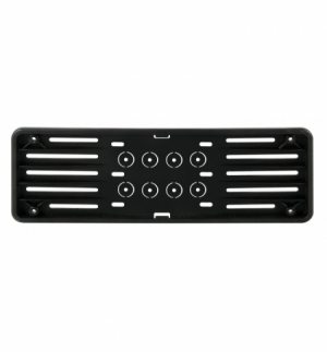 Portatarga anteriore in polipropilene, nero