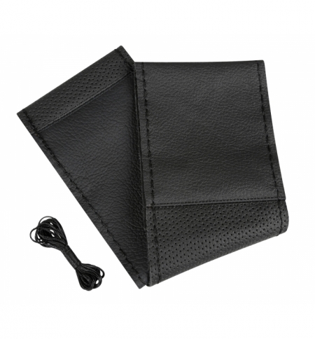 C/volante pelle nero "sport" 37-39cm cucit.nero C/volante pelle nero "sport" 37-39cm cucit.nero