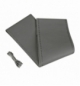 C/volante pelle "premium" grigio 37-39cm cucit.grigio