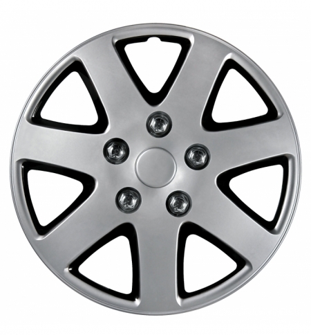 Sr.calotte c-089 de-luxe 13" argento/nero