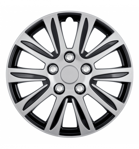 Sr.calotte c-136 de-luxe 13" silver/nero opaco Sr.calotte c-136 de-luxe 13" silver/nero opaco